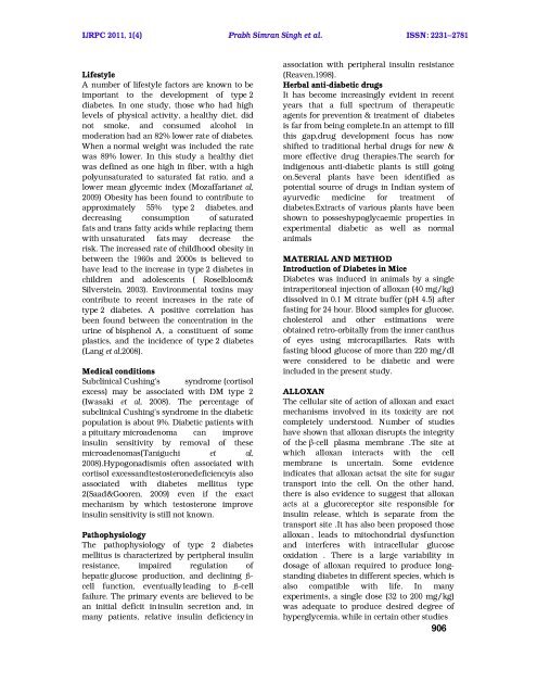 evaluation of anti-diabetic activity of leaves of cassia ... - ijrpc