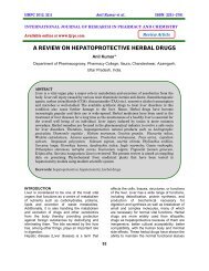 A REVIEW ON HEPATOPROTECTIVE HERBAL DRUGS - ijrpc