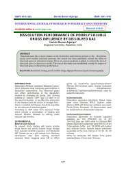 dissolution performance of poorly soluble drugs influence by ... - ijrpc