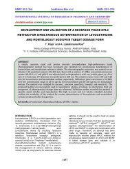 development and validation of a reversed phase hplc method ... - ijrpc