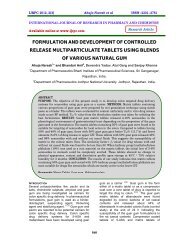 formulation and development ofcontrolled release ... - ijrpc