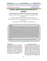 LEPROSY: DISEASE PREVAILING FROM PAST TO PRESENT - ijrpc