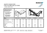 Waste Conveyors for Flat-Bed Die-Cutters - Gerhard BUSCH Gmbh
