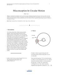 Misconception In Circular Motion - International Journal of Scientific ...
