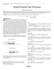 work-power-time theorem - International Journal of Scientific and ...