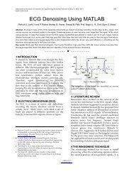 ECG Denoising Using MATLAB - International Journal of Scientific ...