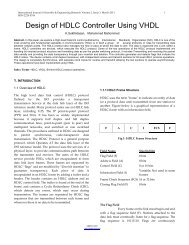 Design of HDLC Controller Using VHDL - International Journal of ...