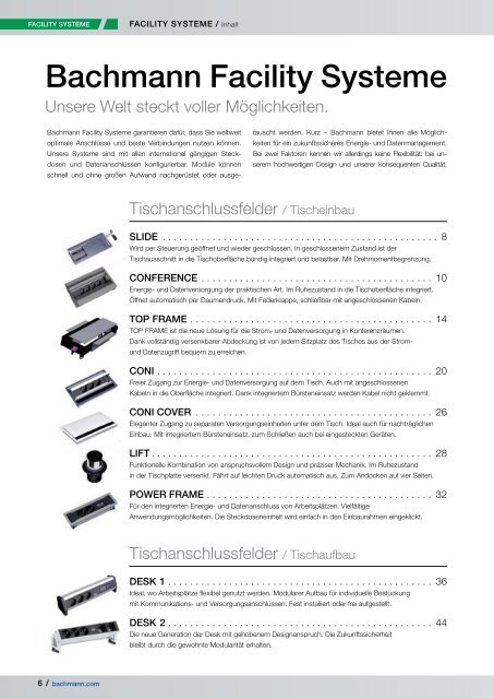 Bachmann Produktkatalog - Monitorhalterung.de