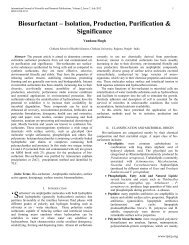 Biosurfactant â Isolation, Production, Purification ... - Ijsrp.org