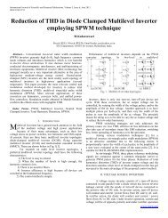 Reduction of THD in Diode Clamped Multilevel Inverter ... - Ijsrp.org