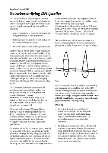 Bouwbeschrijving DN ijszeiler - DN Nederland