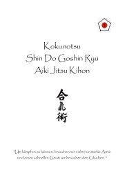 Kokunotsu Shin Do Goshin Ryu Aiki Jitsu Kihon