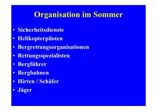 Organisation Mattertal Sommer und Winter - IKAR-CISA