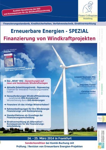 Erneuerbare Energien - SPEZIAL - Finanz Colloquium Heidelberg
