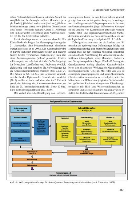 3.1.14 Meeresspiegelanstieg und hydrologische Probleme der ...