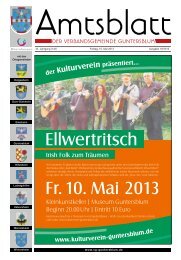 Ellwertritsch Fr. 10. Mai 2013 - Verbandsgemeinde Guntersblum