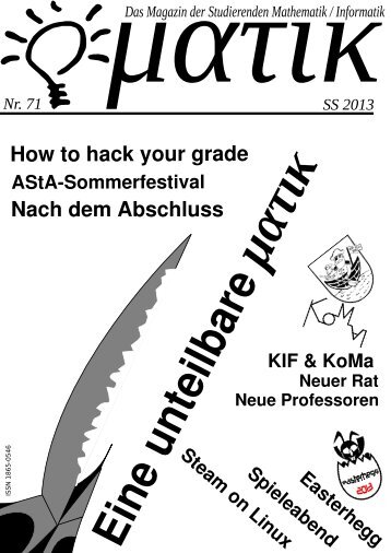 How to hack your grade Nach dem Abschluss - Katalog der ...