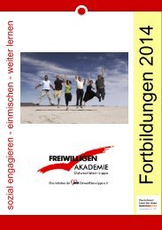 Freiwilligenakademie OWL - Fortbildungsprogramm 2014 - Awo