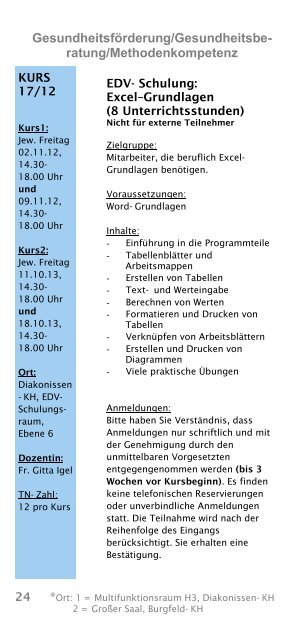 WEITERBILDUNG JAHRESPROGRAMM - AGAPLESION DIAKONIE ...