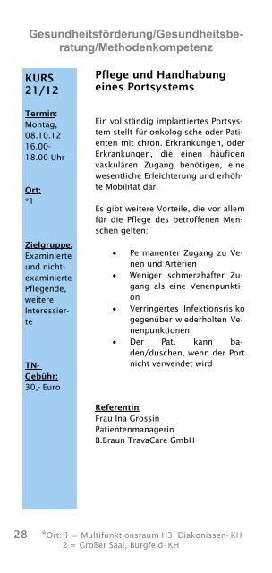 WEITERBILDUNG JAHRESPROGRAMM - AGAPLESION DIAKONIE ...