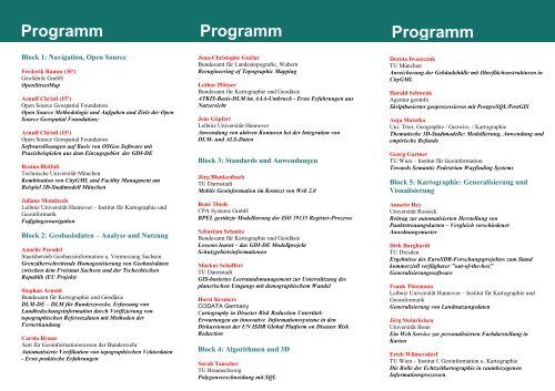 Kartographie Photogrammetrie und GIS - Institut fÃ¼r Kartographie ...