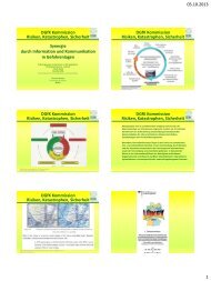 Synergie bei Information und Kommunikation in Gefahrenlagen