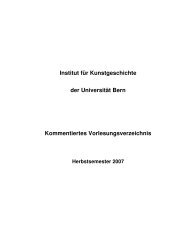 Institut fÃ¼r Kunstgeschichte der UniversitÃ¤t Bern Kommentiertes ...
