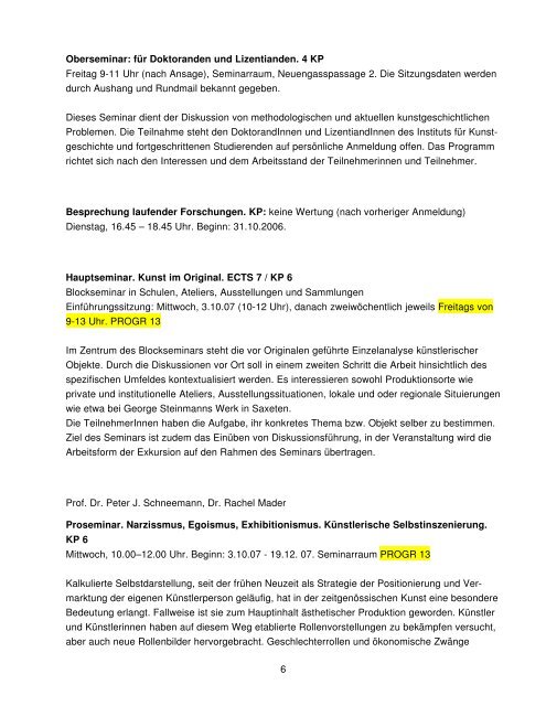 Institut fÃ¼r Kunstgeschichte der UniversitÃ¤t Bern Kommentiertes ...