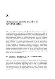 8 Dielectric and emissive properties of terrestrial surfaces