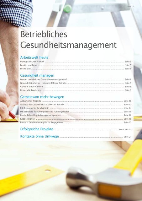 betriebliches Gesundheitsmanagement - IKK classic