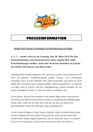 PRESSEINFORMATION - Heide Park