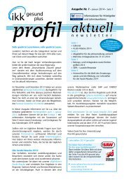 ikkprofil - newsletter - IKK gesund plus