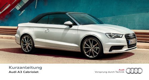 Kurzanleitung A3 Cabriolet Pdf 1 Mb Audi