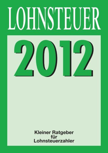 Lohnsteuer 2012 - Finanzamt Biberach