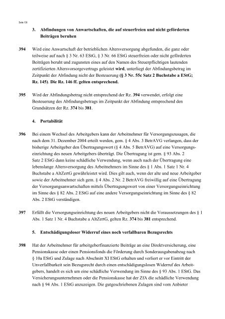 Steuerliche Förderung der privaten Altersvorsorge und betrieblichen ...