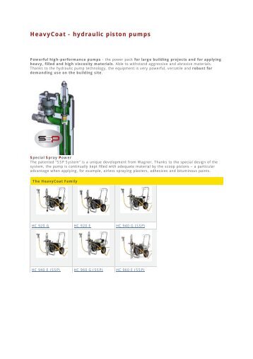 HeavyCoat - hydraulic piston pumps