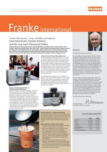 Juni 2009 : Franke International 01/2009