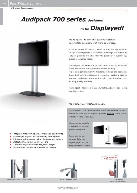 1000 series Flat panel Floor stands - Monitorhalterung.de