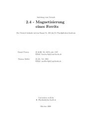 2.4 - Magnetisierung eines Ferrits - Institute for Nuclear Physics ...