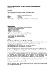 Protokoll Mitgliederversammlung 2013 - Mecklenburgisches ...
