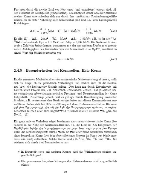 Kernphysik I H. Paetz gen. Schieck SS 2003 1 2. Juli 2005