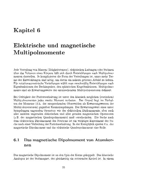 Kernphysik I H. Paetz gen. Schieck SS 2003 1 2. Juli 2005