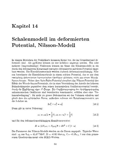 Kernphysik I H. Paetz gen. Schieck SS 2003 1 2. Juli 2005