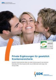 Flyer Zusatzversicherungen 01/2013 - Gut Günstig Versichert