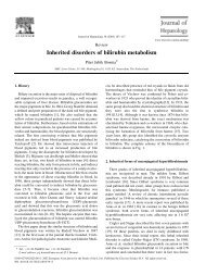 Inherited disorders of bilirubin metabolism