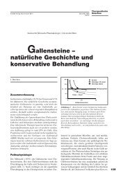 Gallensteine â natÃ¼rliche Geschichte und ... - UniversitÃ¤t Bern