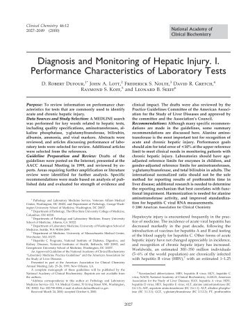 Diagnosis and Monitoring of Hepatic Injury. I ... - ResearchGate