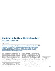 Reichen J (1999). The role of the sinusoidal endothelium in liver ...