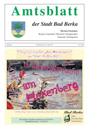 Ausgabe 4/2013 - Kurstadt Bad Berka