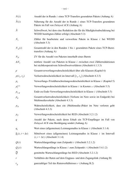 Institut für Kommunikationsnetze und Rechnersysteme - Universität ...